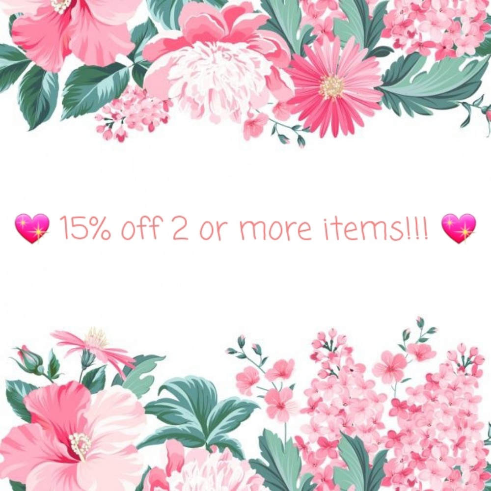 ♡°♡15% off 2 or more items!!!♡°♡
